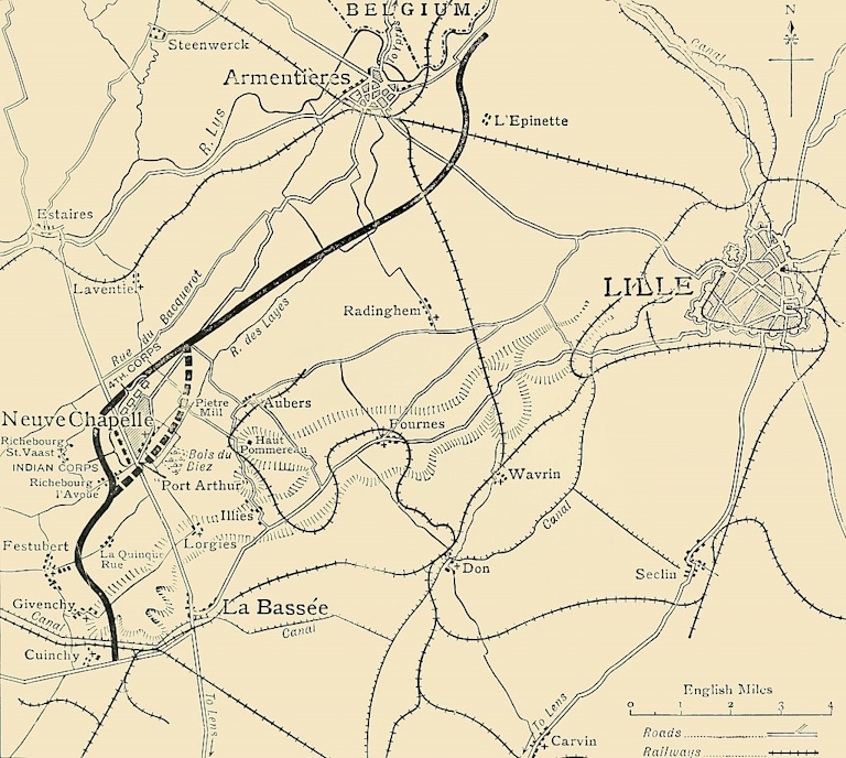 Batalha de Neuve Chapelle 10 13 mar 1915