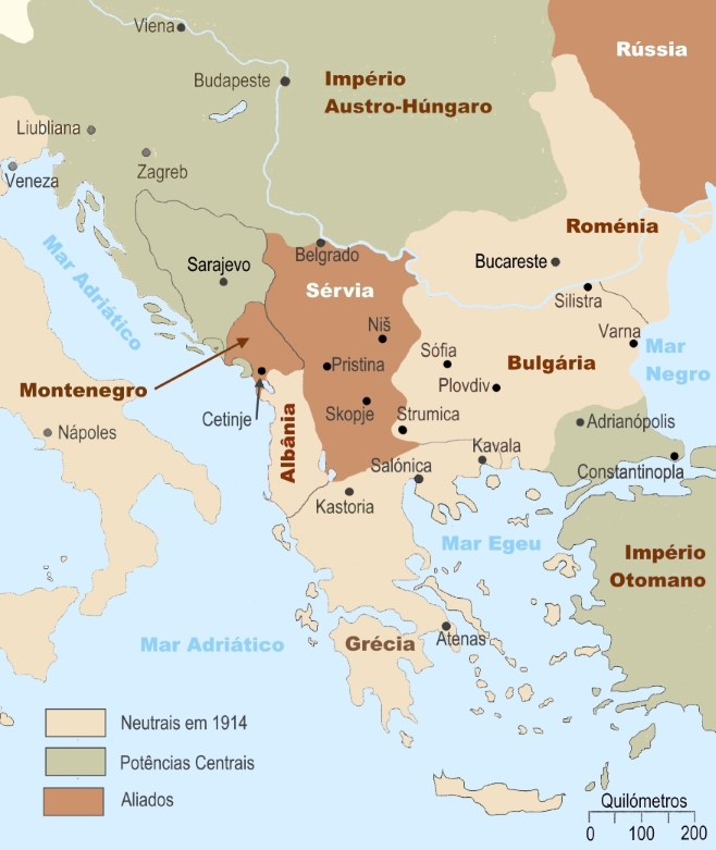 Balcãs em 1914a